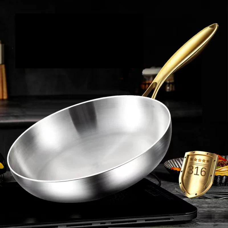 ChefSteel – Professional Stainless Steel Frying Pan for Gas & Induction