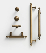 BrassElegance Solid Brass Antique T-Bar Cabinet Handle – Vintage American Furniture Pull