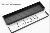 AlumaNest Matte Black Aluminum Corner Shower Shelf – Drill-Free 3-Tier Bathroom & Kitchen Wall Organizer