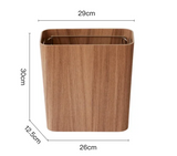 EcoPress Wooden Trash Bin with Lid – Large, Stylish Wastebasket for Home, Office & Modern Living