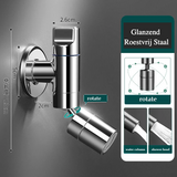 SlimTap ProWall Stainless Steel In-Wall Utility Faucet – Space-Saving Cold Water Wall Mount faucet for Laundry, Mop & Cleaning Sinks