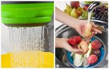 FlexiDrain – Collapsible Silicone Washing & Draining Basket
