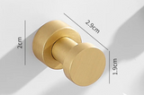 ChromeGrip Self-Adhesive Wall Hooks – Heavy-Duty Brass Hooks for Bathroom, Kitchen, Entryway & Bedroom