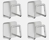 StickDry SteelHold Pro – Self-Adhesive Stainless Steel Sponge Holder | Rustproof Sink Organizer for Kitchen & Bathroom