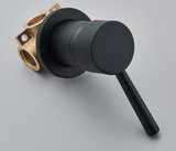 Dual Function Shower Mixer Valve Black Chrome – Concealed Brass Hot Cold Control | Diverter Valve | Modern Bathroom Fixture