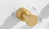 ChromeGrip Self-Adhesive Wall Hooks – Heavy-Duty Brass Hooks for Bathroom, Kitchen, Entryway & Bedroom