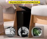 EcoPress 2.6 Gallon Bathroom Trash Can – Compact & Hygienic with Push Lid