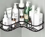 WallPro Corner Shelf – Wall-Mounted Bathroom & Kitchen Organizer | Premium Iron Storage Rack for Shampoo, Soap & Utensils