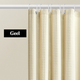 AquaWafel LuxeWaffle Waterproof Shower Curtain – Extra Thick Waffle Texture, Mold-Resistant, Single Color for Spa-Style Bathrooms