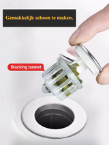 CleanSeal ProFlow Universal Pop-Up Drain Stopper & Hair Catcher – 2-in-1 Anti-Clog Sink, Shower & Bathtub Drain Filter