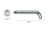 Wall-Mounted Sink Spout in Solid Brass – Modern Replacement Outlet in Multiple Length Options
