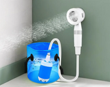AquaNomad SmartCamp Portable Shower – Rechargeable 4000mAh Outdoor Shower with Digital Control for Camping, Pets & Travel