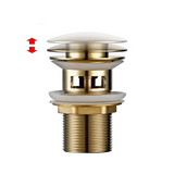 LuxePop Pop-Up Drain Stopper – Elegant Bathroom Sink Solution in Black, Gold & Rose Gold