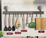 ChefSpace Kitchen Wall Hook Rail – No-Drill Hanging Organizer for Utensils
