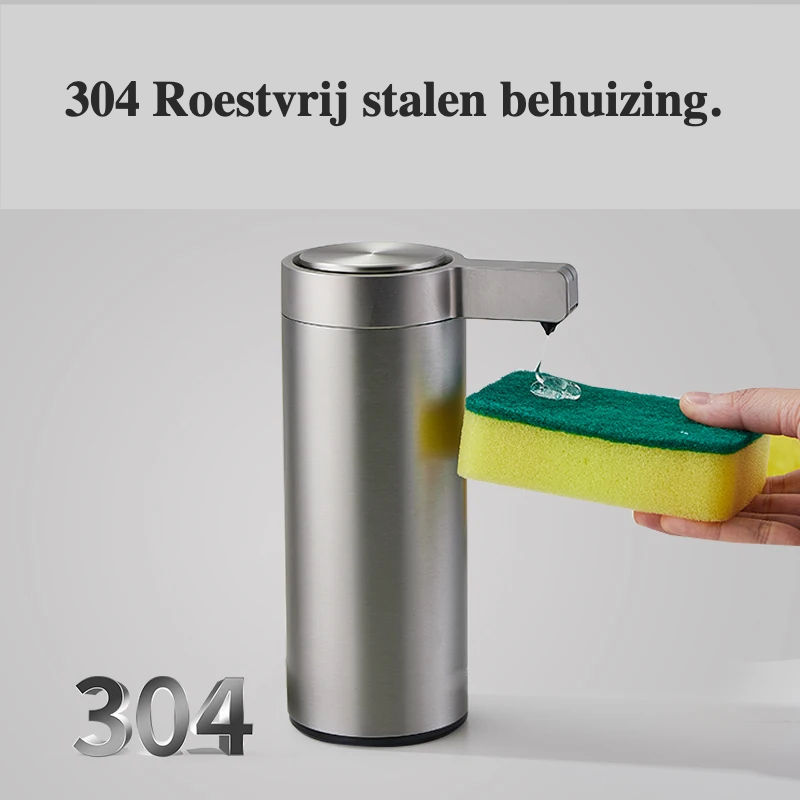 SmartSoap Automatic Soap Dispenser – Touchless Stainless Steel 304 for Kitchen & Bathroom