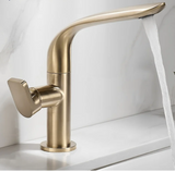 AquaLux GlideFlow Swivel Bathroom Faucet – Premium Solid Brass Vanity Sink Mixer with 360° Rotating Spout