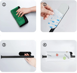 LUXROLLO – Self-Adhesive Stainless Steel Toilet Paper Holder (Extended & Drill-Free)