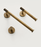 Antique Bronze Knurled Brass Bathroom Hardware Set – Towel Rack, Toilet Paper Holder & Wall Hooks | Vintage Luxury | Durable Metal