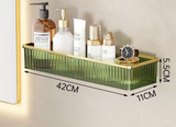ClearSpace Acrylic Corner Shelf – Drill-Free Wall Organizer for Bathroom, Makeup & Shampoo