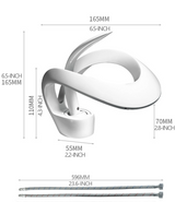 AquaLuxe Waterfall Faucet – Modern White Design with Warm & Cold Water Control