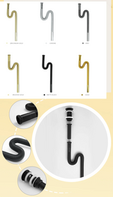 FlexiDrain Universal Pop-Up Sink Drain – Telescopic Anti-Odor Brass Drain & Trap Set for Kitchen & Bathroom