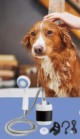 AquaNomad Portable Camping Shower – Manual Outdoor Shower for Travel, Beach & Pets