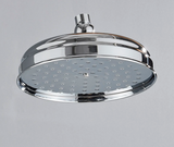 POIQIHY Rainfall Shower Head Antique Brass Gold – Round Fixed Showerhead | Wall Mounted | Spa-Like Water Flow