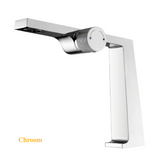 AurumFlow Luxe Rosé Gold Single-Handle Bathroom Faucet – Designer Warm & Cold Mixer