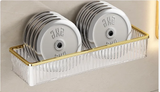ClearSpace Acrylic Corner Shelf – Drill-Free Wall Organizer for Bathroom, Makeup & Shampoo