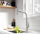 WaterSaver Premium Faucet Shut-Off Attachment – 360° Swivel Aerator with Stop Button