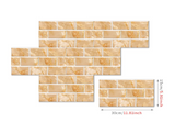 RetroBrick – 6-Piece Self-Adhesive Retro Brick Wall Sticker Set (30x15 cm / 11.8"x5.9")