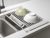 FoldRack – Foldable Stainless Steel Dish Drying Rack for Compact & Modern Kitchens
