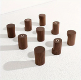 WalnutElegance Traditional Handmade Wall Hooks– 1 to 6 Walnut Wood Hooks for Jackets, Hats & Decor
