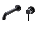 Concealed Wall-Mounted Brass Bathroom Sink Faucet with Hot and Cold Mixer