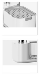 SoapStation Ultra 5-in-1 Sink Organizer – Dual Soap Dispenser, Sponge Holder, Cloth Rack & Drip Tray Kitchen Cleaning System