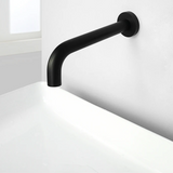 Wall-Mounted Sink Spout in Solid Brass – Modern Replacement Outlet in Multiple Length Options