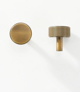 LineaBrass Antique Brass Linear T-Bar Cabinet & Drawer Handles – 5”
